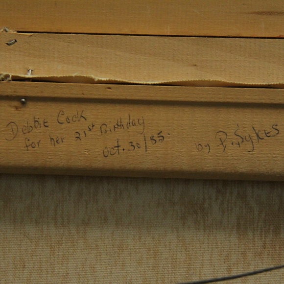 Acrylic on Canvas Painting: Seascape by P. Sykes - Picture 5 of 6